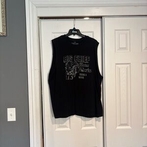 Faded Glory Black Crewneck Graphic Tee
